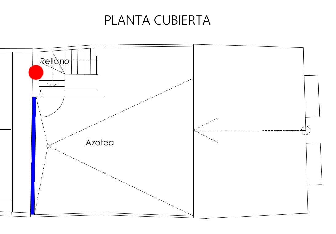 planta cubierta ventana barandilla